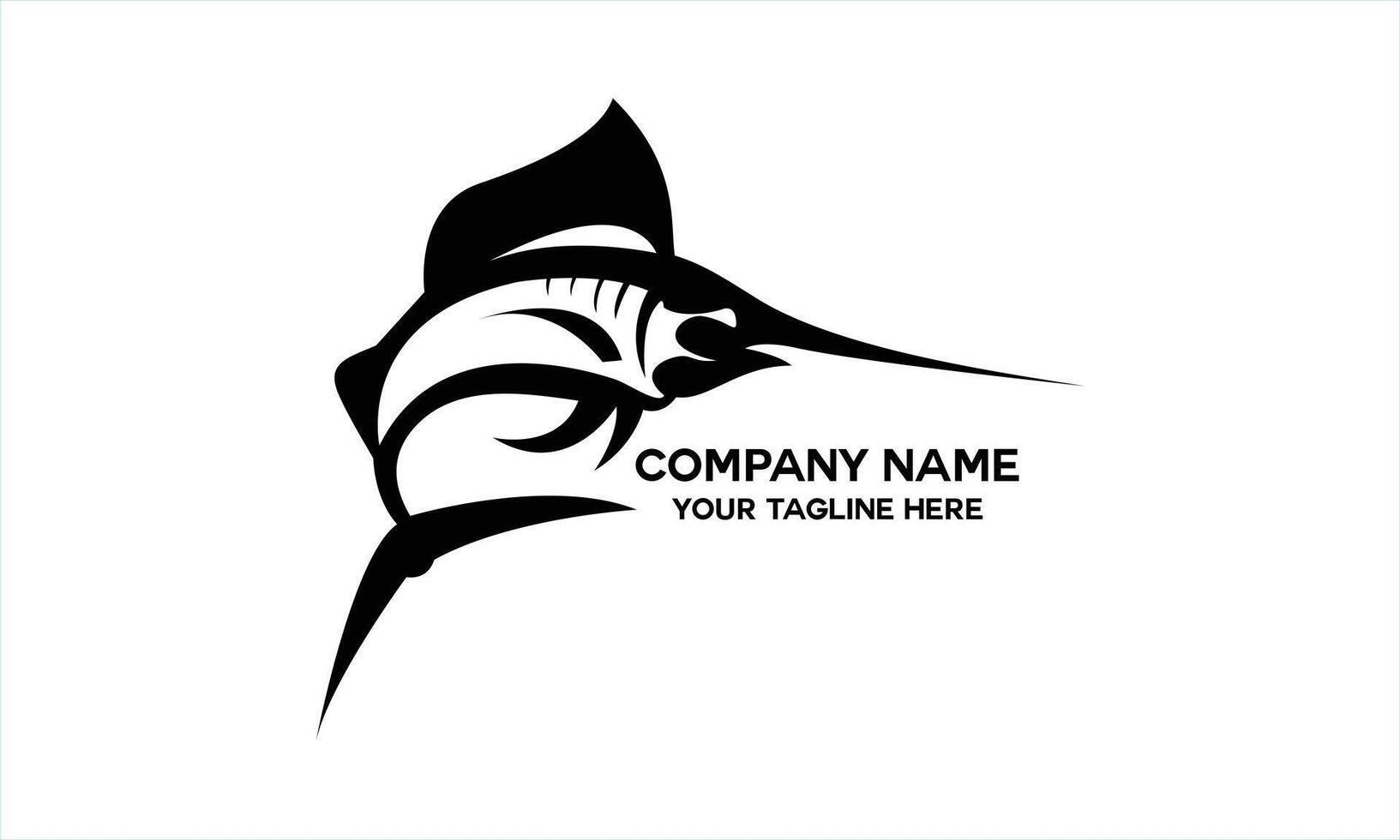 marlin fish jumping vector