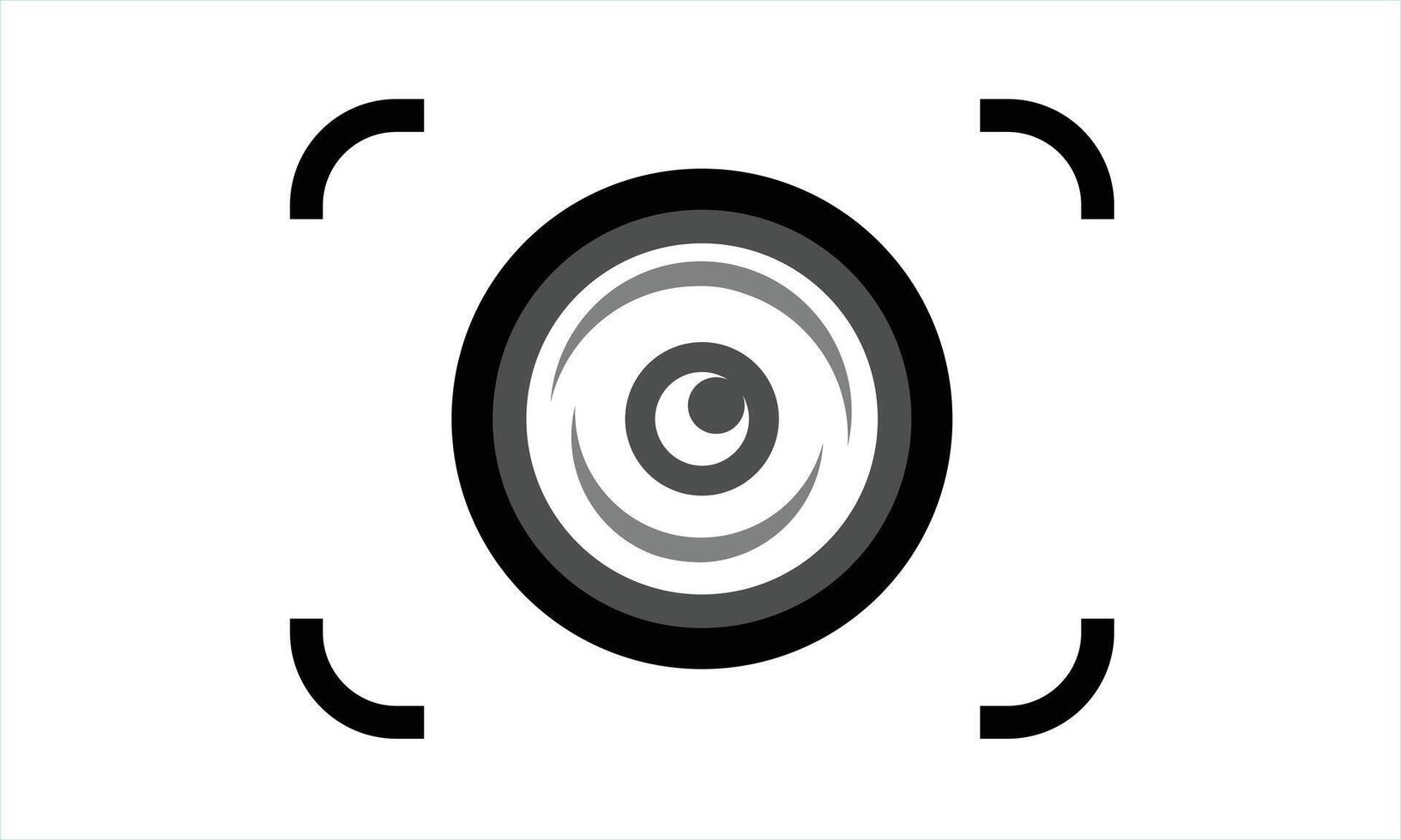 camera lens focus vector