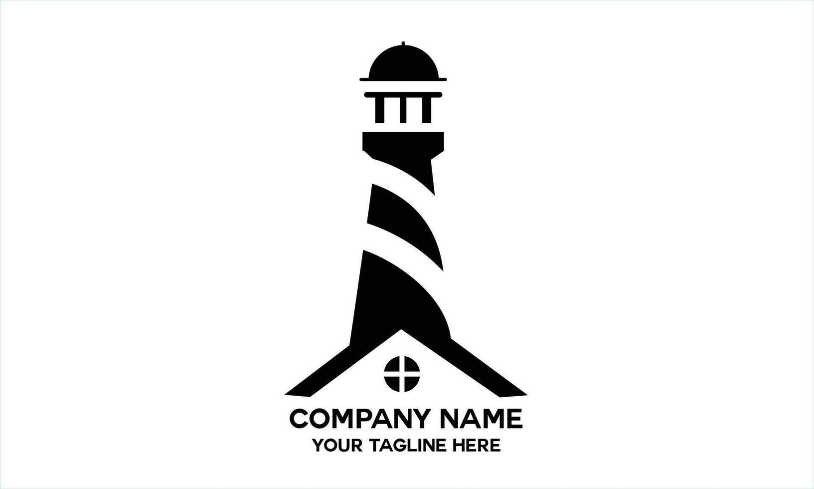 lighthouse watchtower logo vector