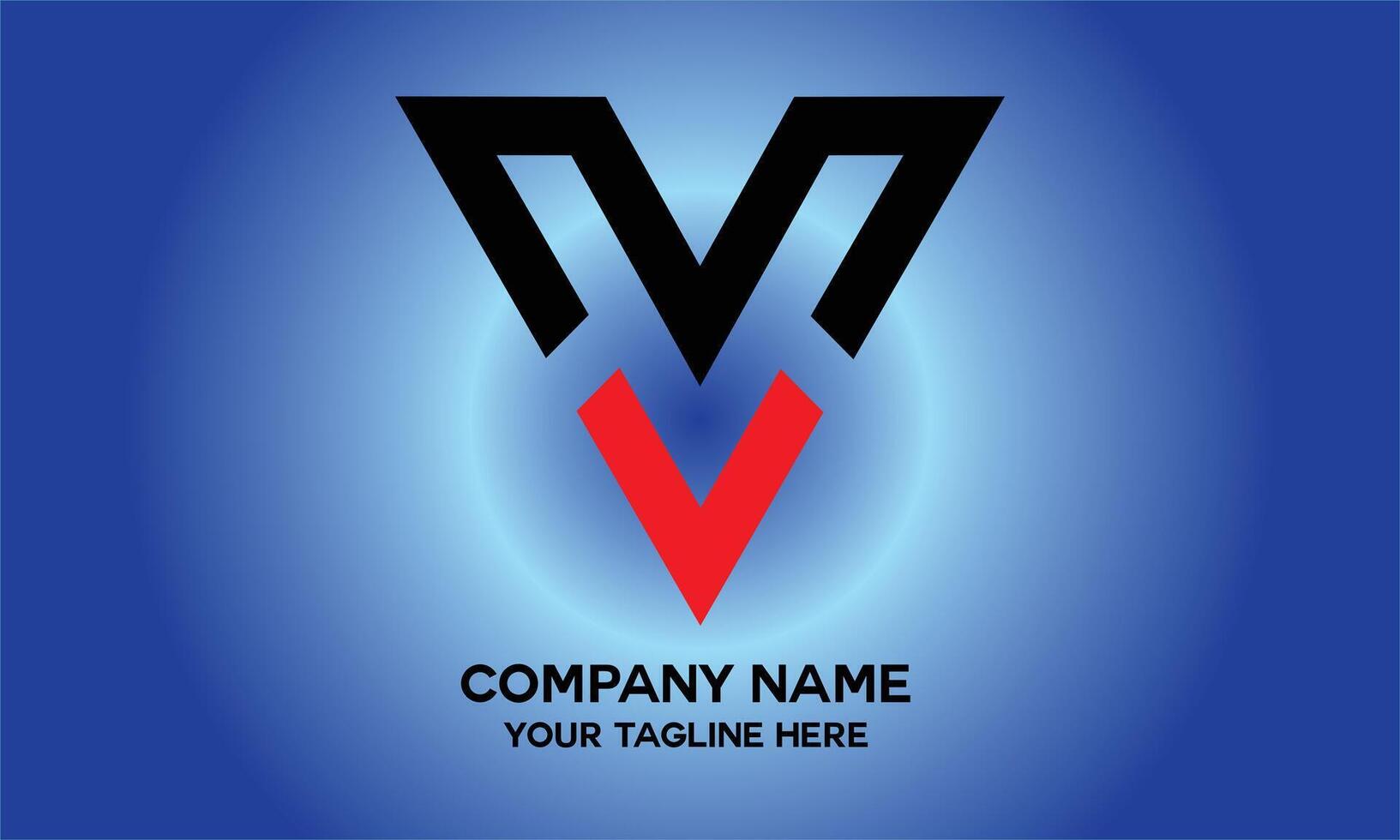 simple v logo vector