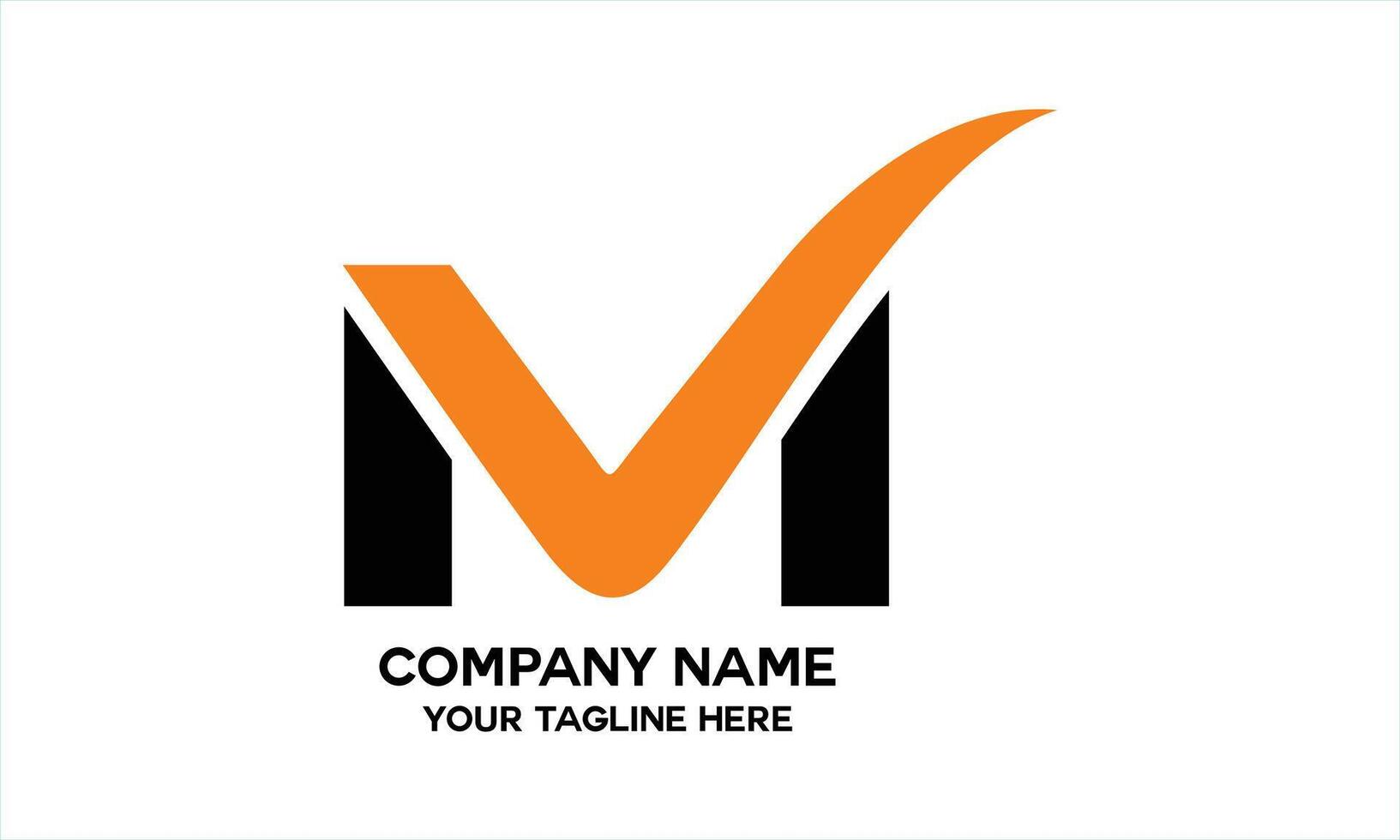 letter VM logo vector