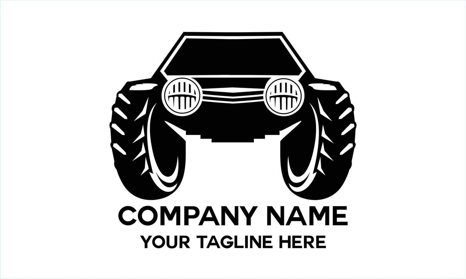 offroad car silhouette vector