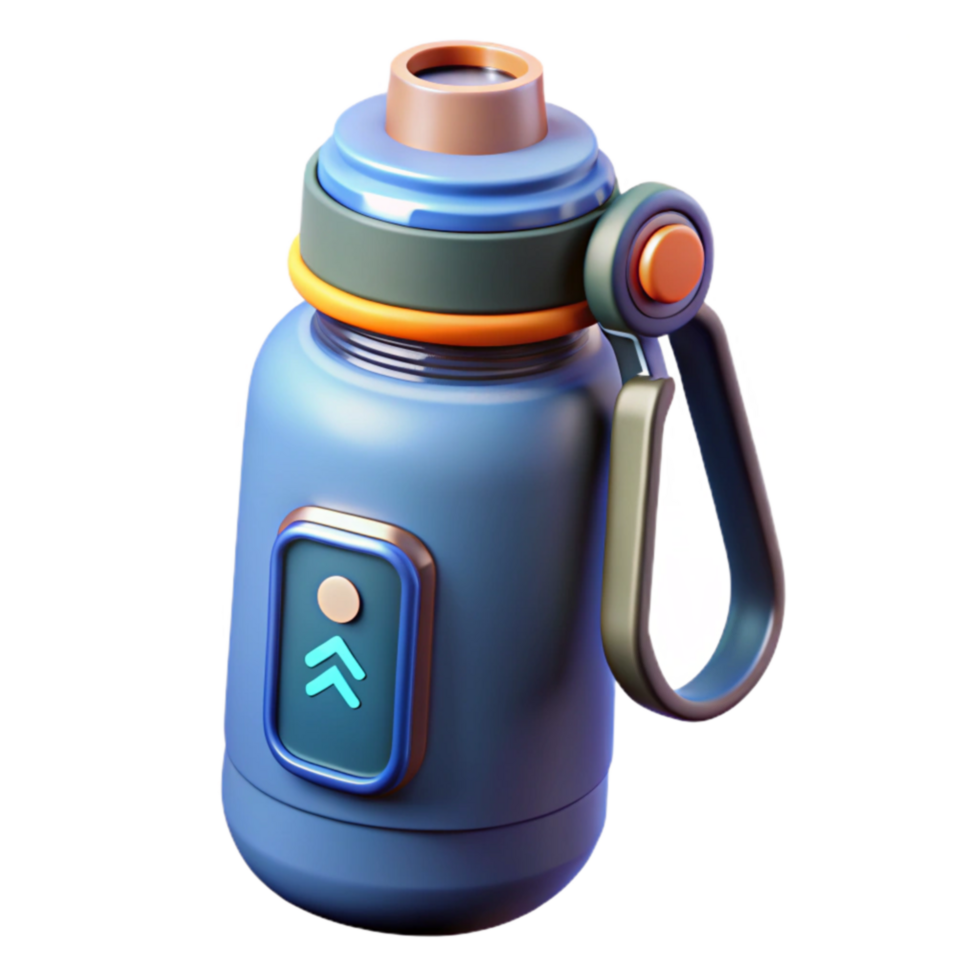 Hydration Bottle with Carry Handle Display png