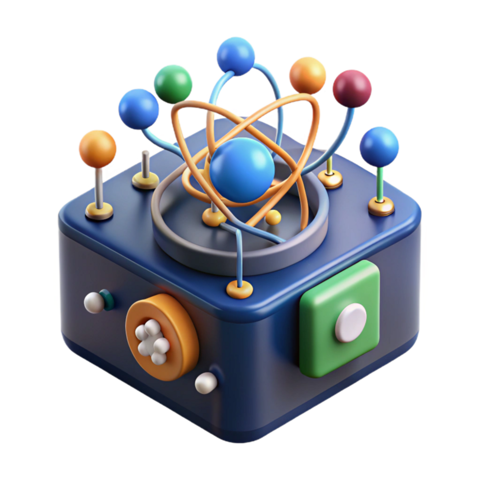 Atomic Structure Exploration Device 3D Model png