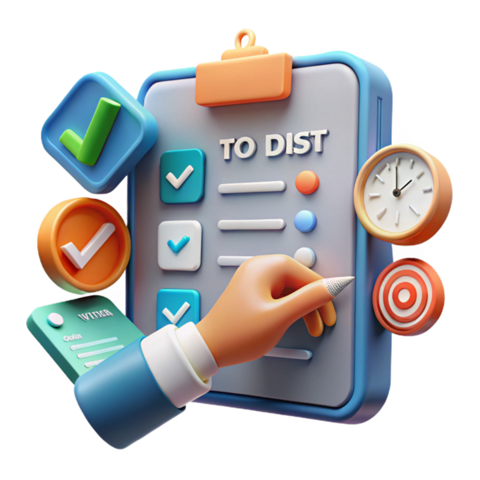 Effective Task Management Checklist, Goals, Time, Productivity png