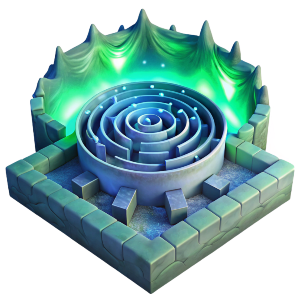 Enchanted Maze A Mystical Puzzle Game png