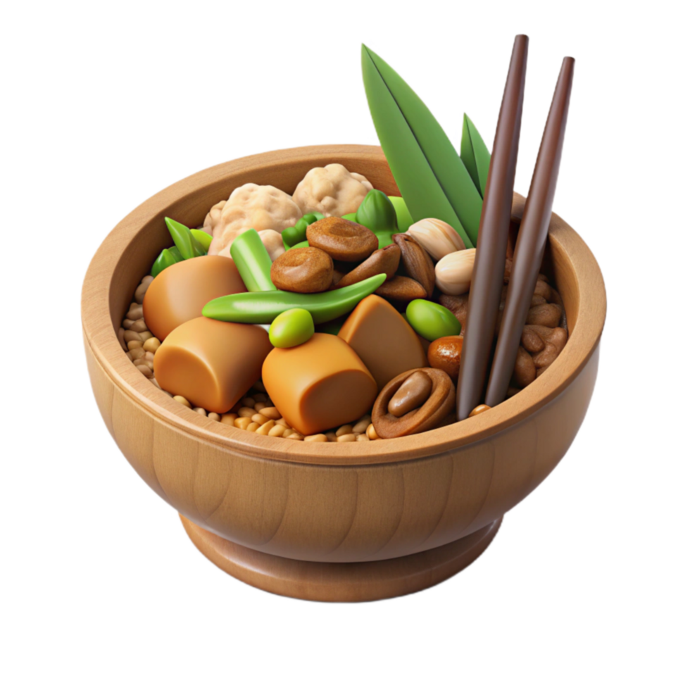 Hearty Grain Bowl with Assorted Vegetables and Nuts png