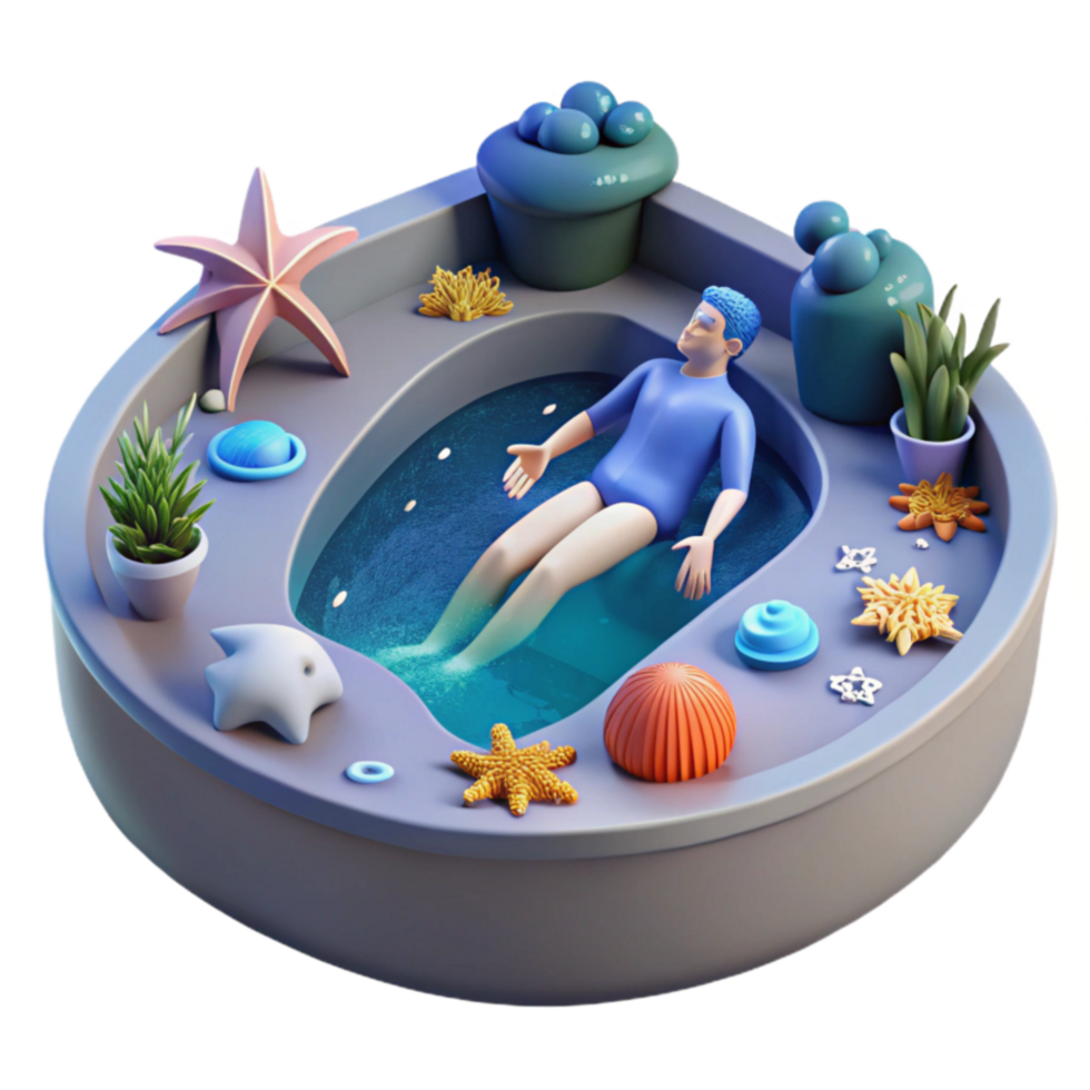 Relaxing Spa Day Aquatic Therapy Tranquility png