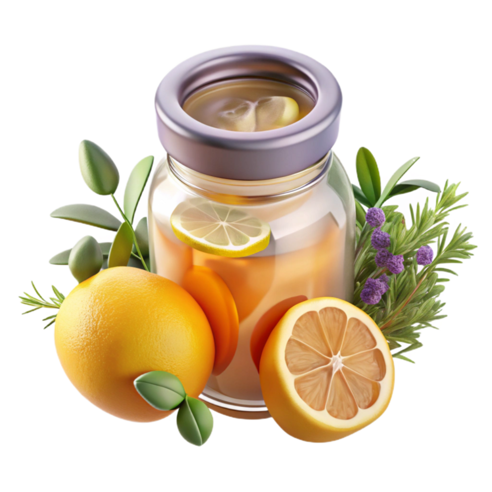 Citrus Herb Infused Tea Refreshing Homemade Recipe png