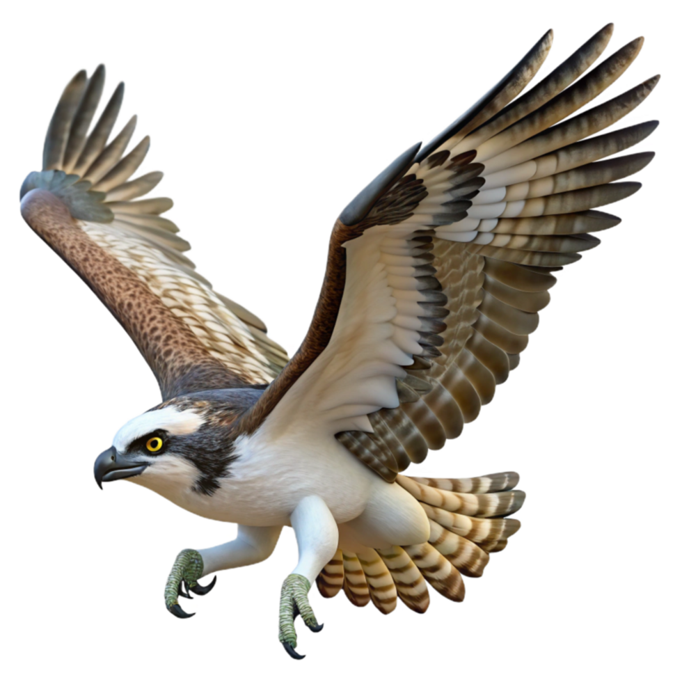 Osprey in Flight Wings, Feathers, Talons, Bird of Prey png
