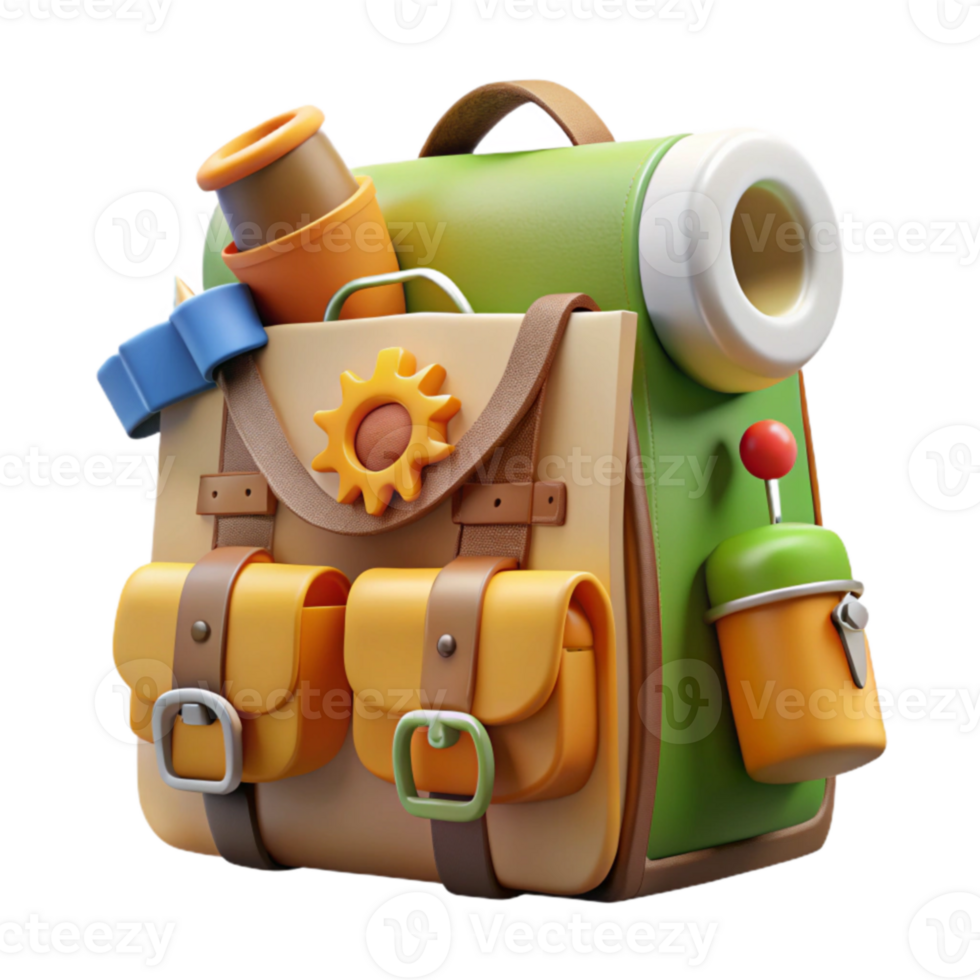 Adventure Backpack Summer Travel Gear png