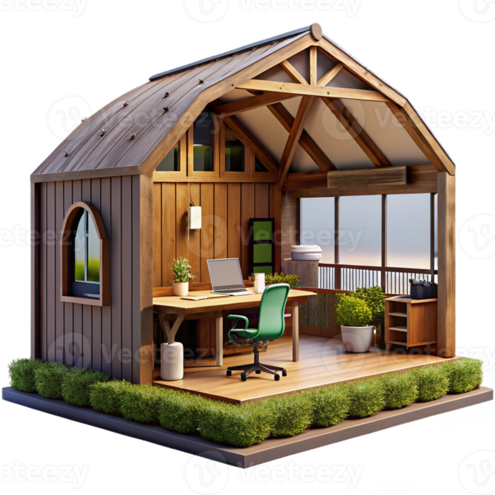 Outdoor Home Office Shed Design Ideas for a Backyard Workspace png