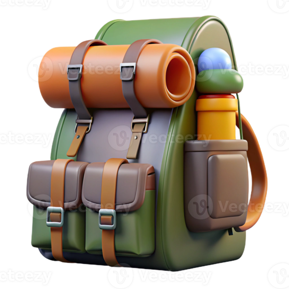 Adventure Backpack Hiking, Camping Gear Essentials png