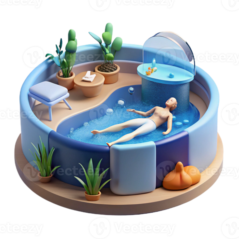Relaxation Floatation Therapy Sensory Deprivation Spa png
