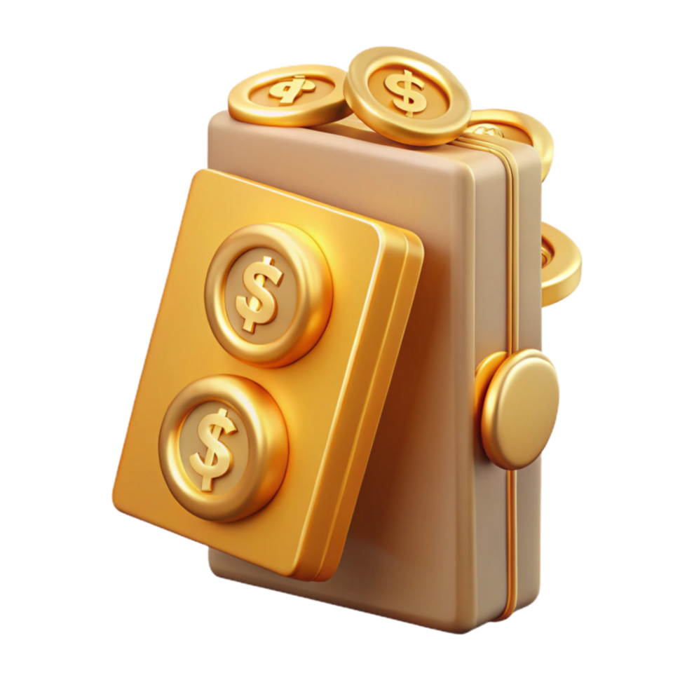 Gold Coin Savings Secure Digital Wallet png