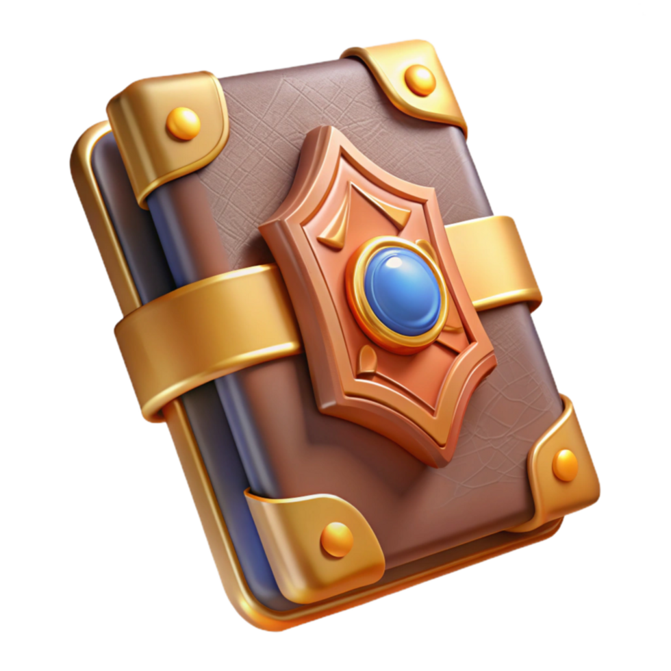 Enchanted Journal Mythical Book, Fantasy Item, 3D Render png