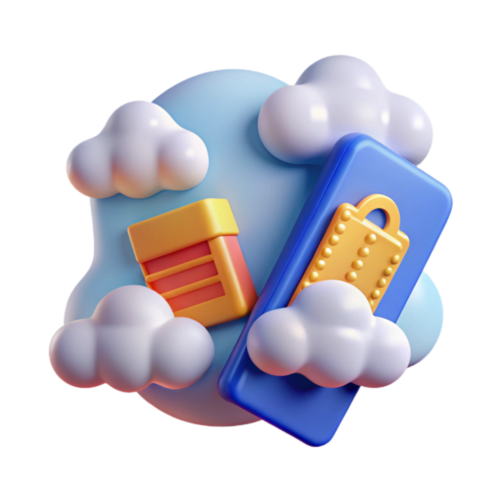 Cloud Storage and Mobile Accessibility Secure Data Access png