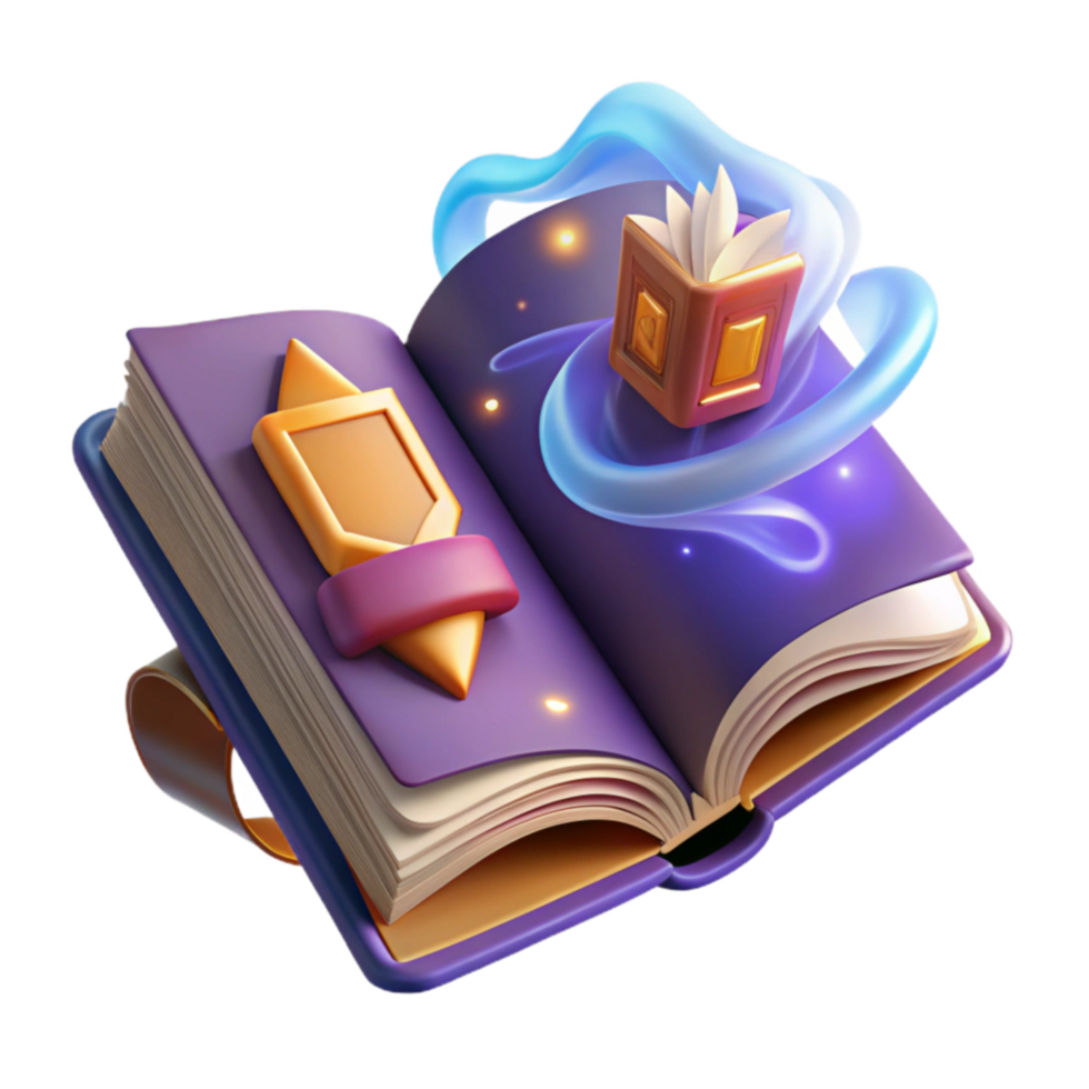 Magical Book Fantasy Worlds, Spells, and Enchantment png
