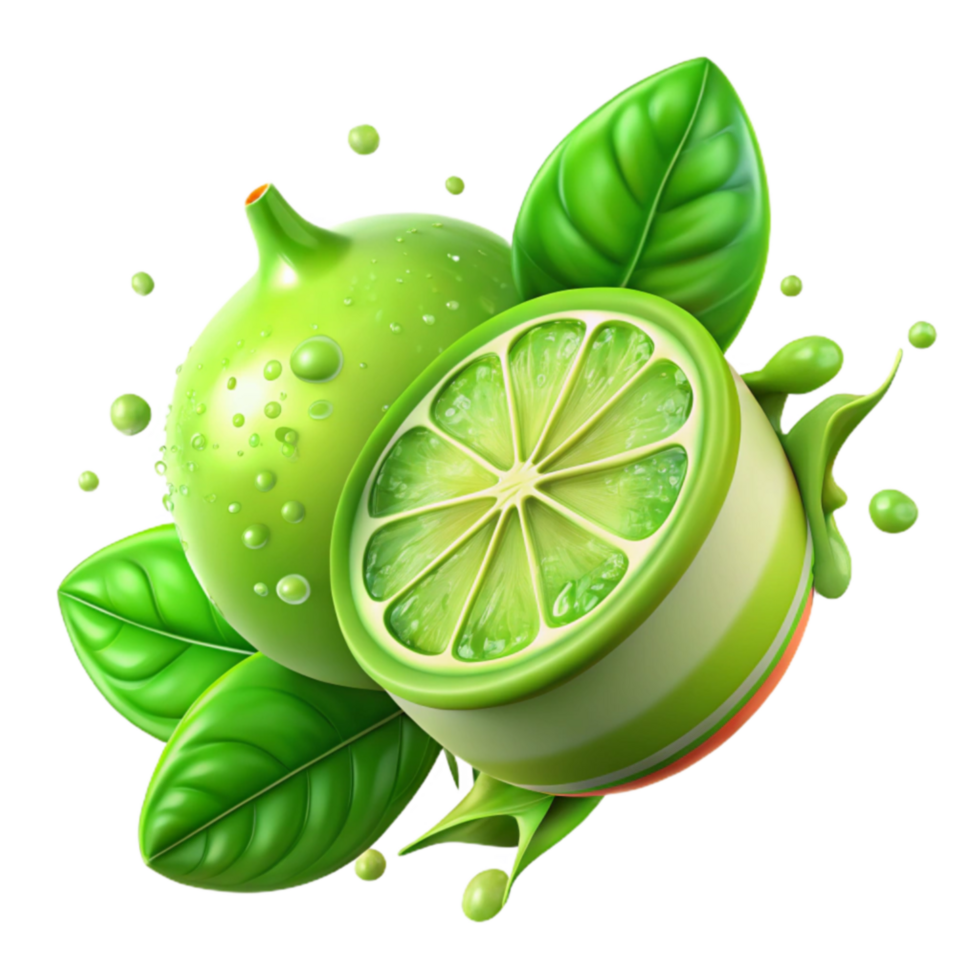 Refreshing Lime Juice Splash Zesty Citrus Burst png