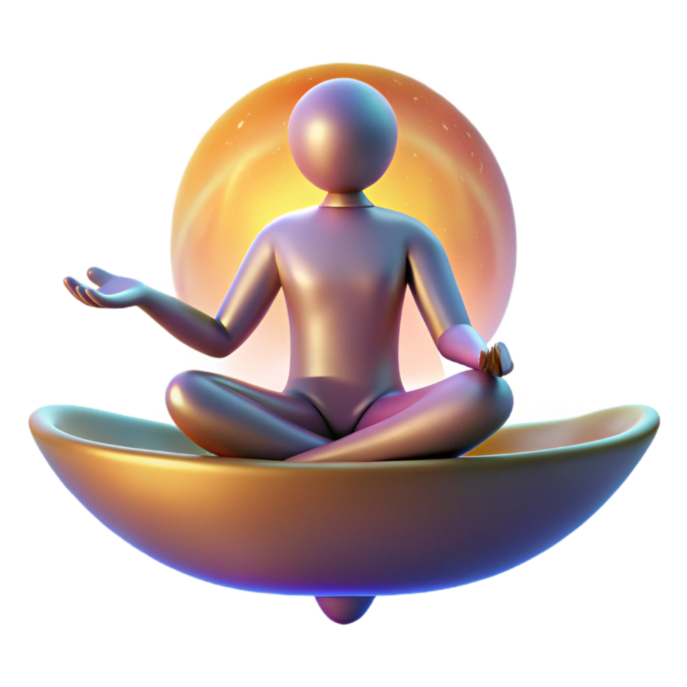Mindfulness Meditation Finding Inner Peace and Serenity png