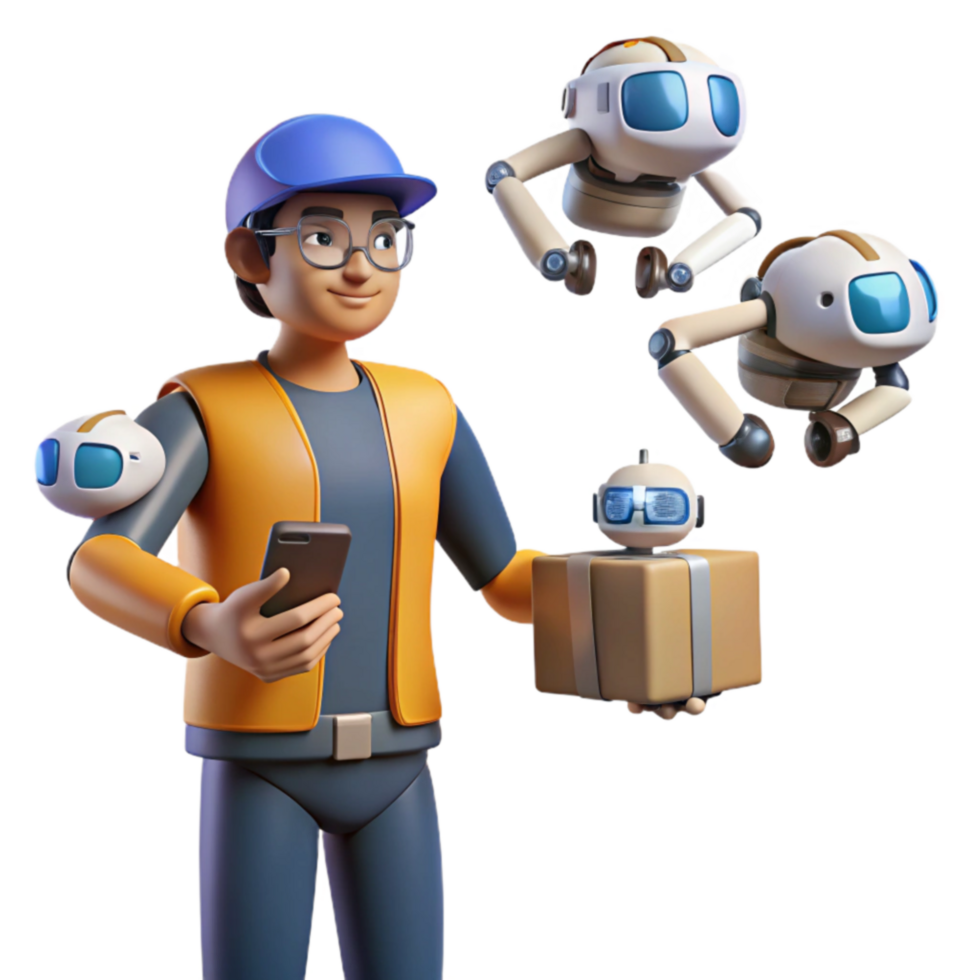 Future of Delivery Robot-Assisted Package Handling png