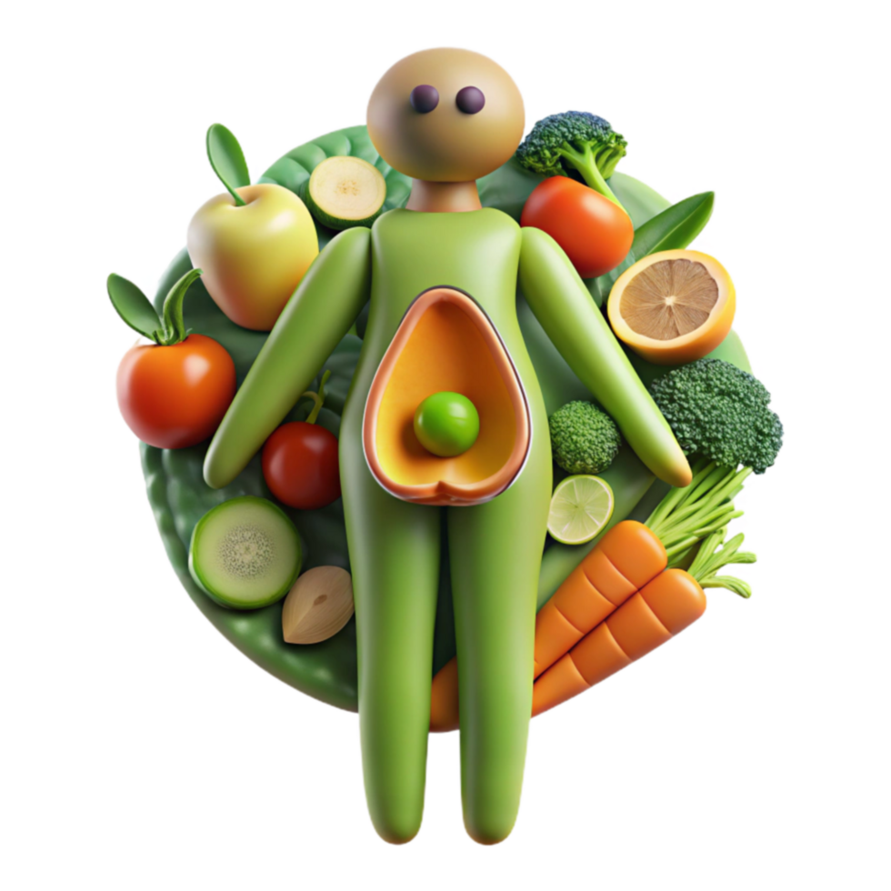 Healthy Eating A Guide to Fruits, Vegetables, and Balanced Diet png