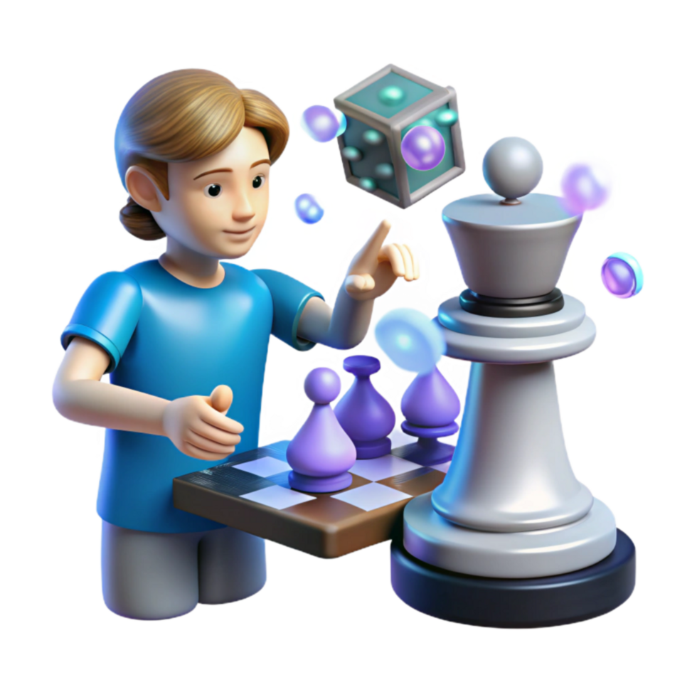 Strategic Game Mastering Chess Tactics with 3D Puzzles png