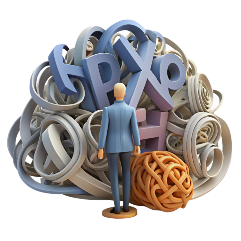 Overwhelmed by Information Overload A Visual Representation png