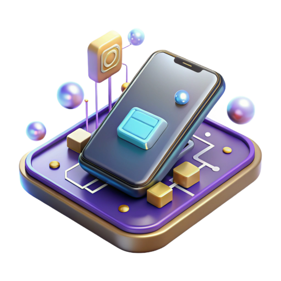 Mobile App Development Modern UI, Digital Technology, Smartphone Interface png