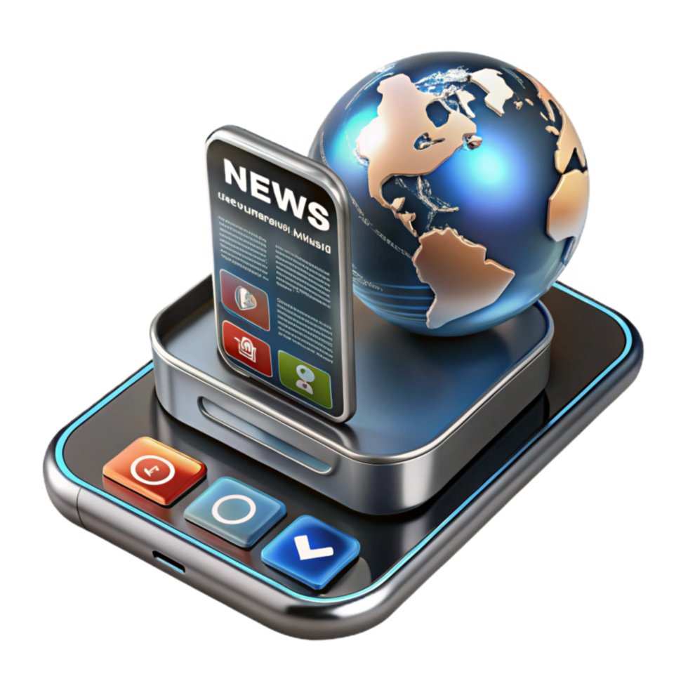 Global News Updates on Mobile Devices png