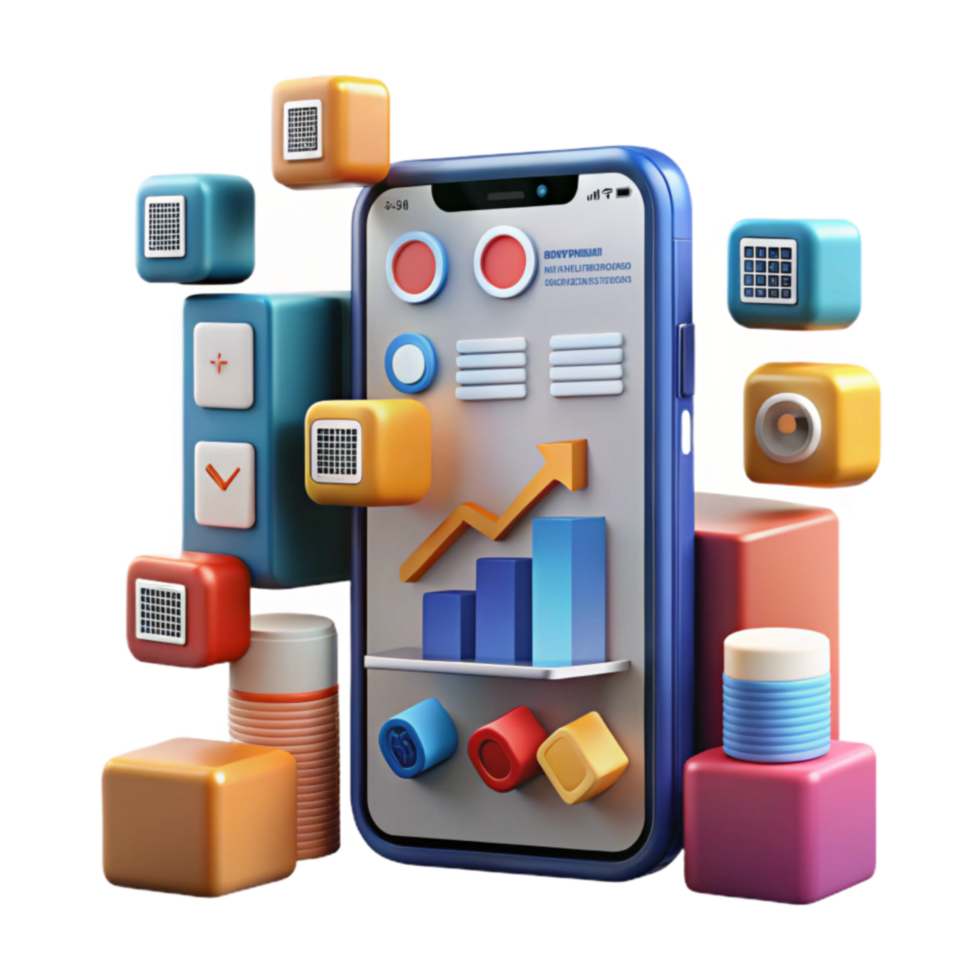 Mobile App UI Design Data Visualization UX png