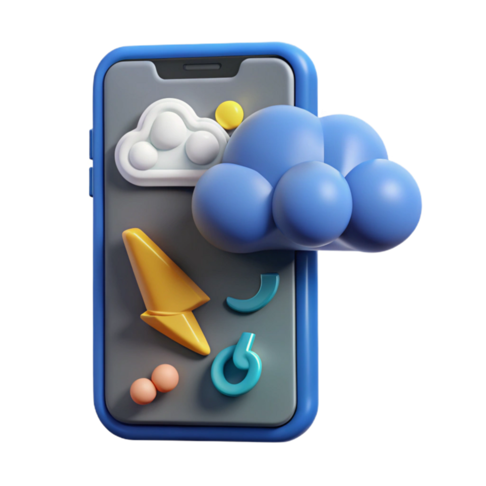 Mobile Cloud Computing Weather App Icons png