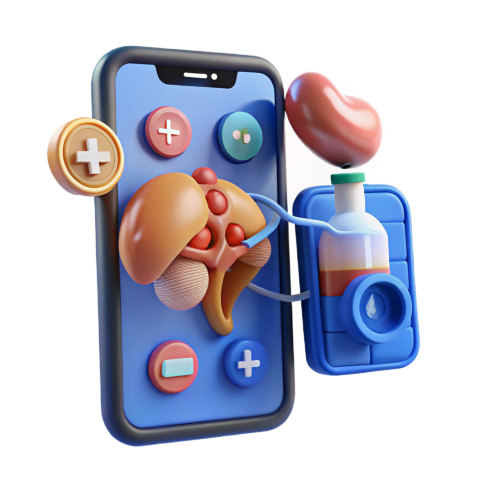 Mobile Health Pituitary Gland, Endocrine System App png