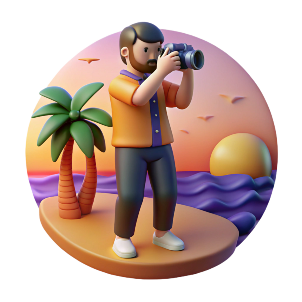 Sunset Beach Photography Capturing Tropical Scenes png