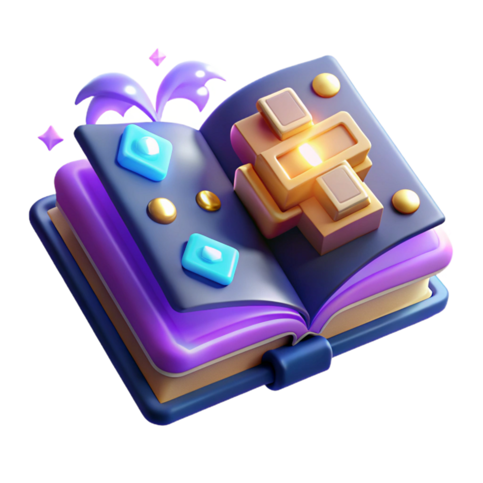 Magical Puzzle Book 3D Blocks, Fantasy Adventure png