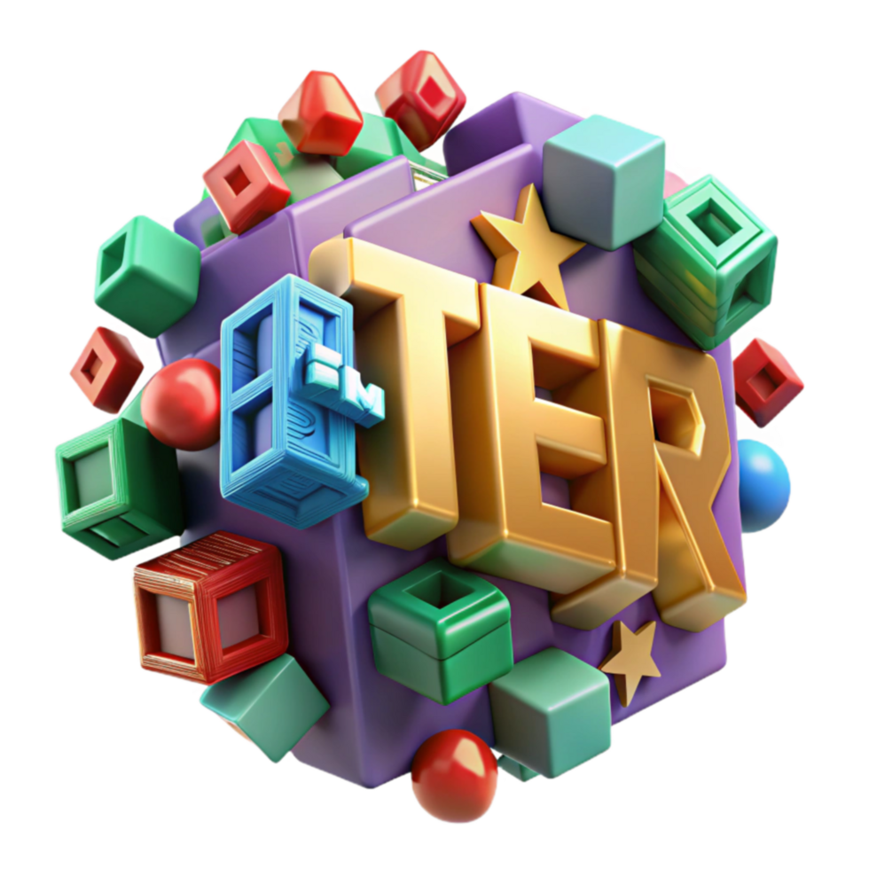3D Colorful Blocks Puzzle Interactive Game Experience png