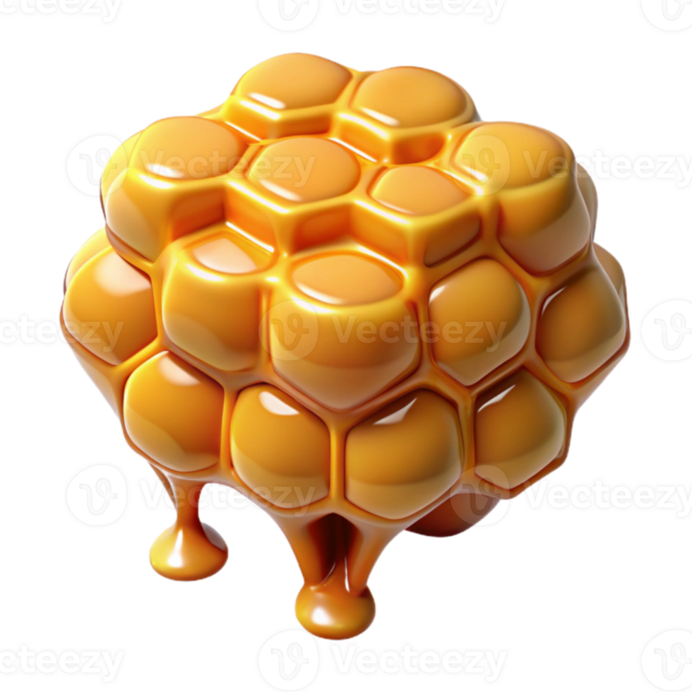 stunning contemporary Honeycomb 3D Render detailed png