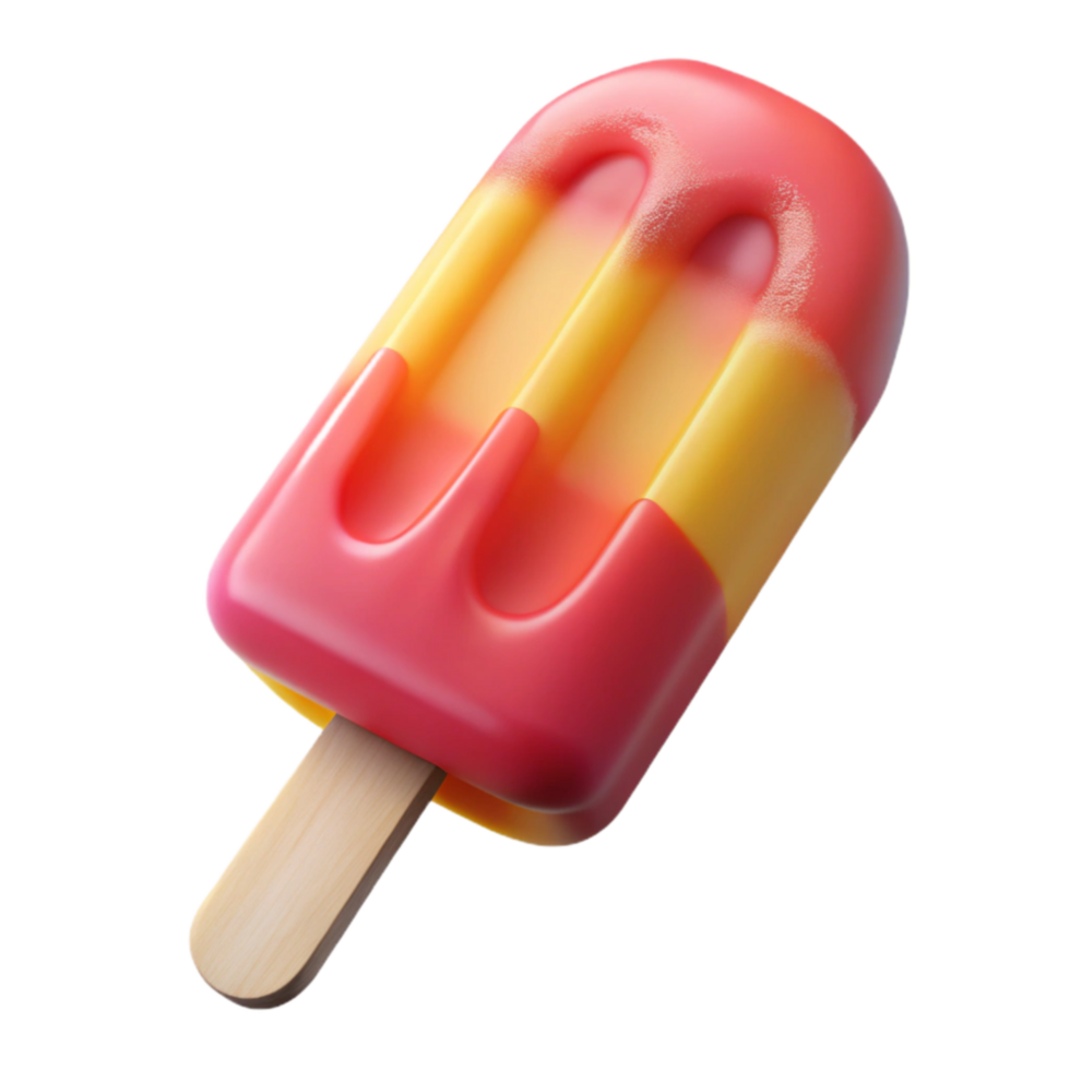 Summer Treat Melted Popsicle, Sweet Frozen Dessert png