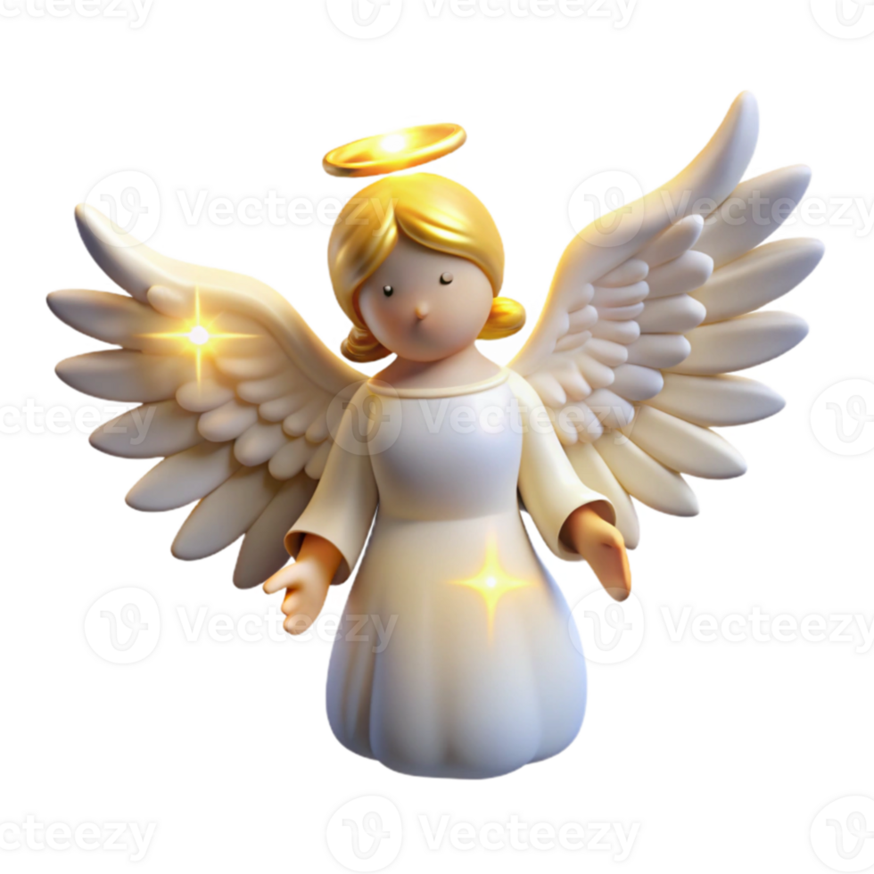 beautiful modern Adorable 3D Angel Illustration exclusive png