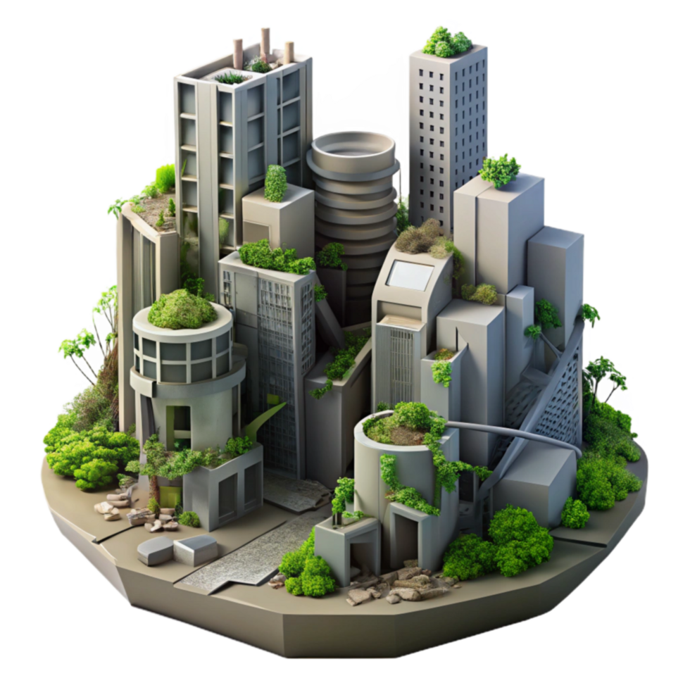 Urban Greenery A Sustainable Cityscape Model png