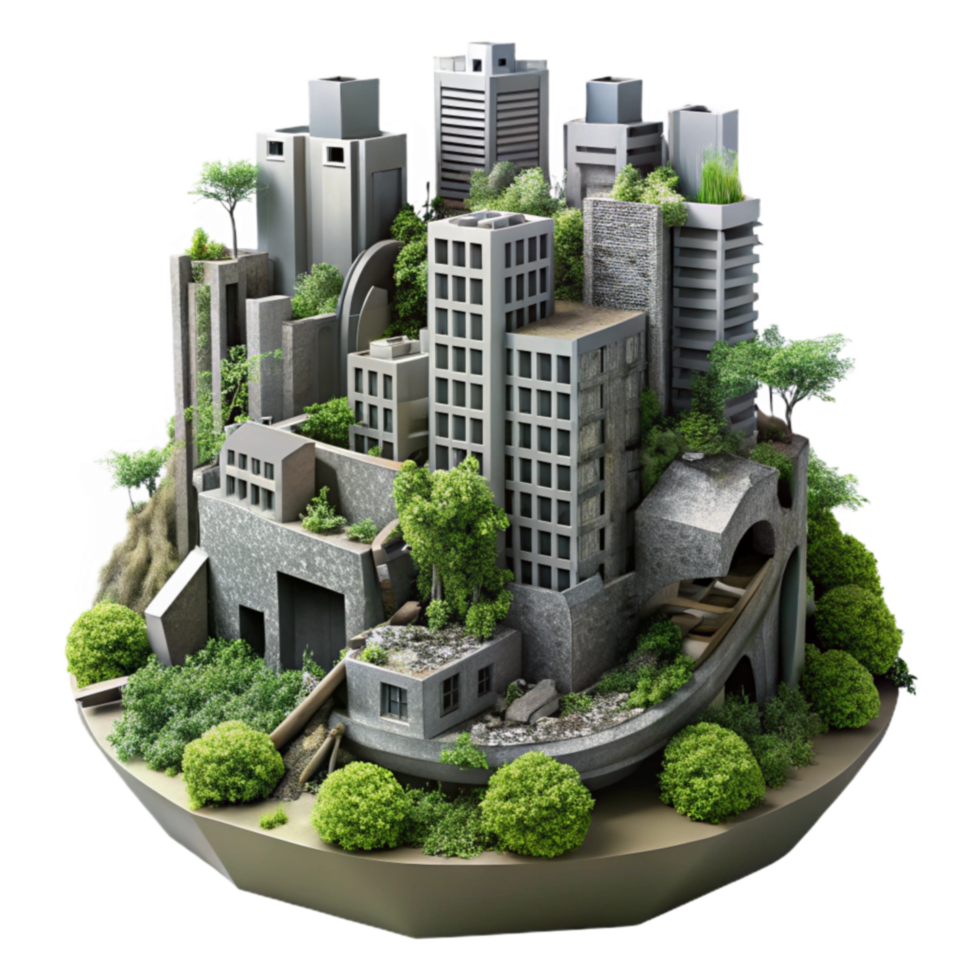 Urban Greenery Sustainable Cityscapes of the Future png
