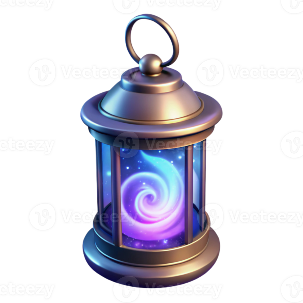 serene creative Enchanted Lantern 3D Render professional png