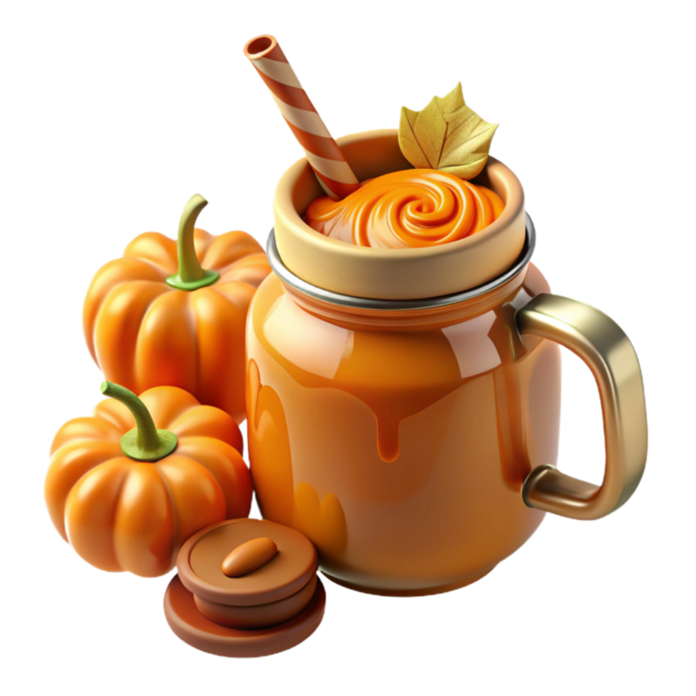 Autumn Pumpkin Spice Smoothie Recipe png