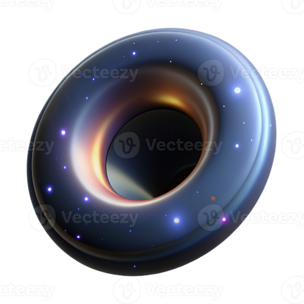 extraordinary contemporary 3D Render Cosmic Torus Abstract Background professional png