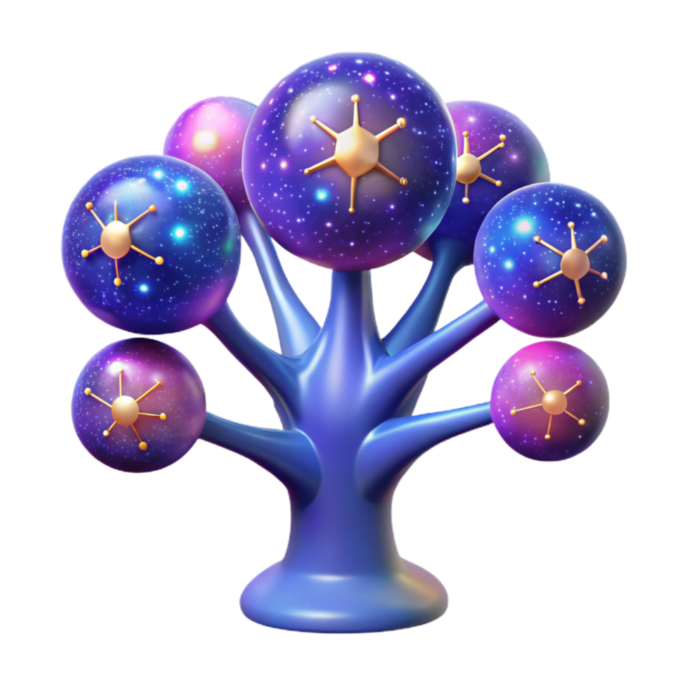 Cosmic Tree Universe in Miniature png