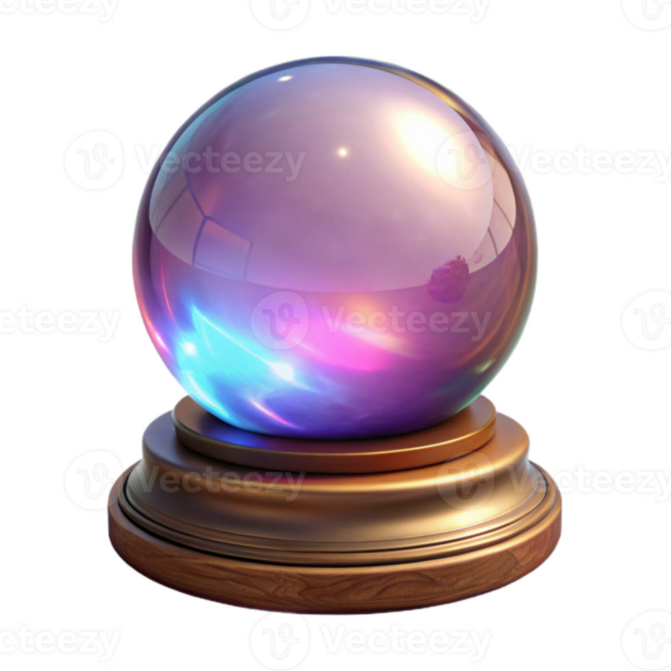 wonderful rustic Mystic Crystal Ball 3D Render high quality png