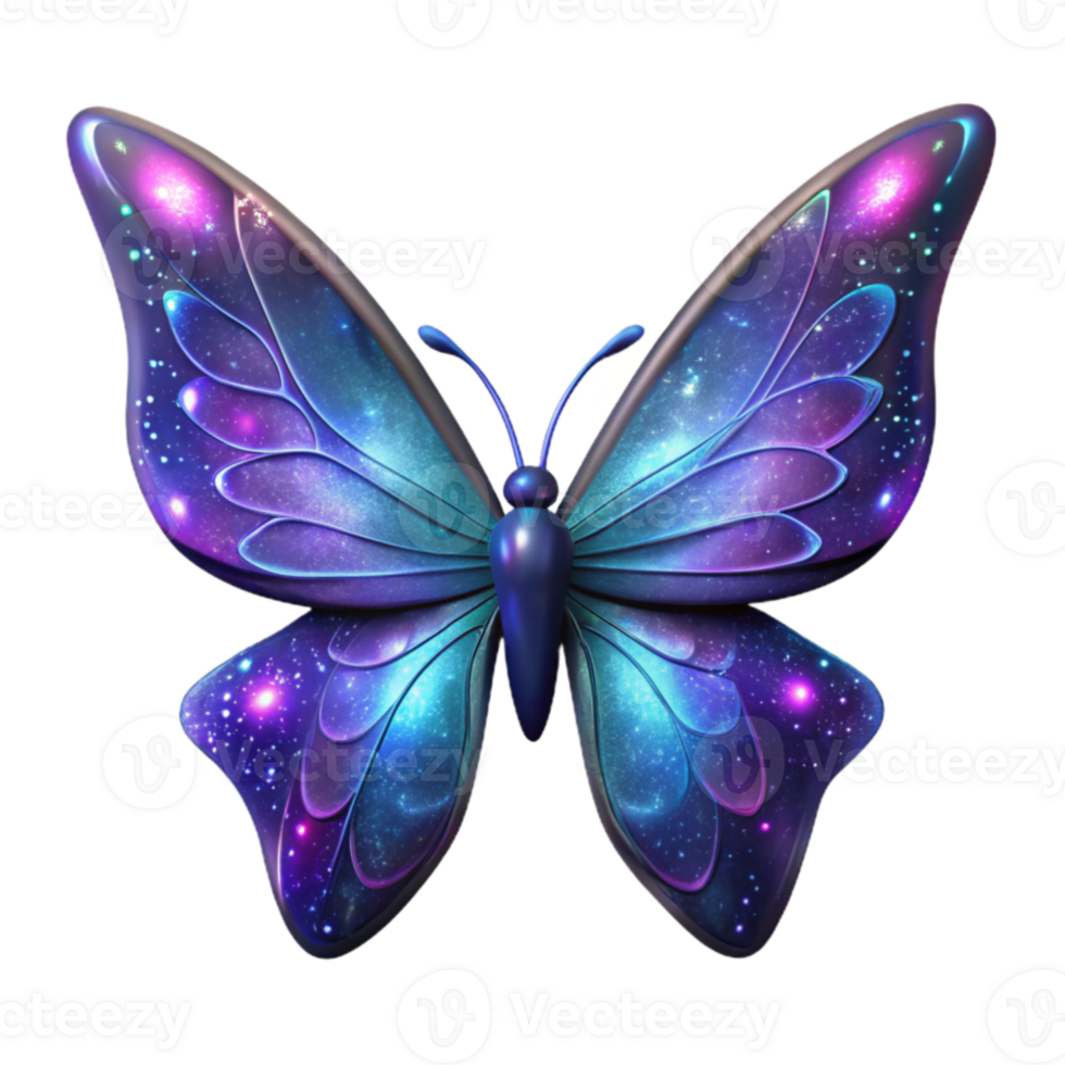 elegant minimalist Cosmic Butterfly Illustration high resolution png
