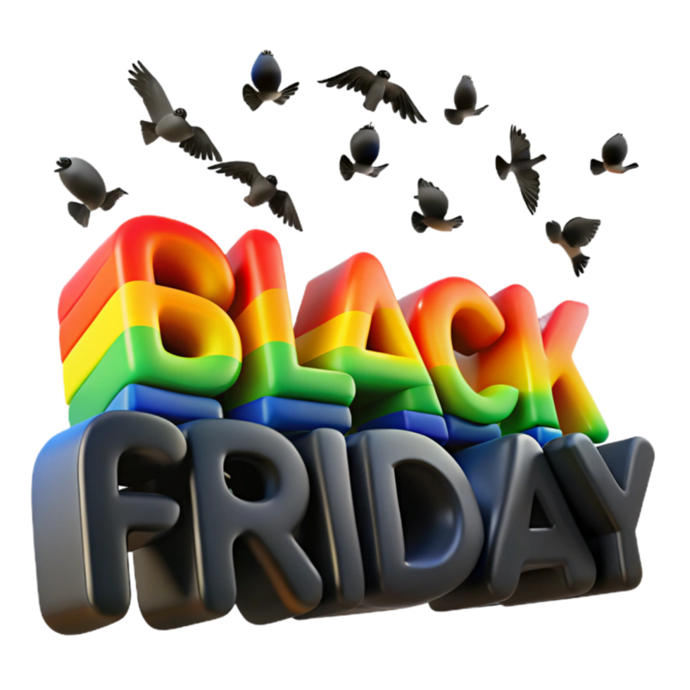 Rainbow Black Friday Sale Huge Discounts png