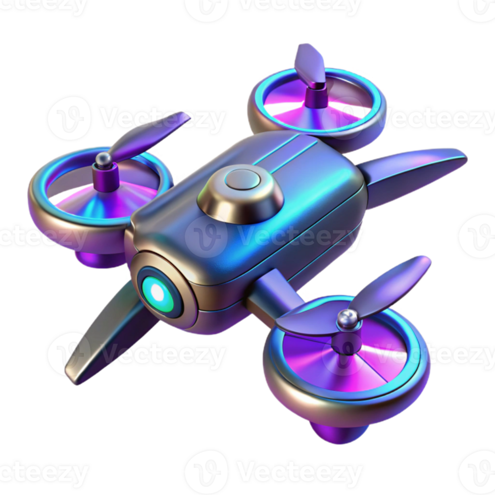 dramatic rustic Futuristic Drone 3D Render detailed png