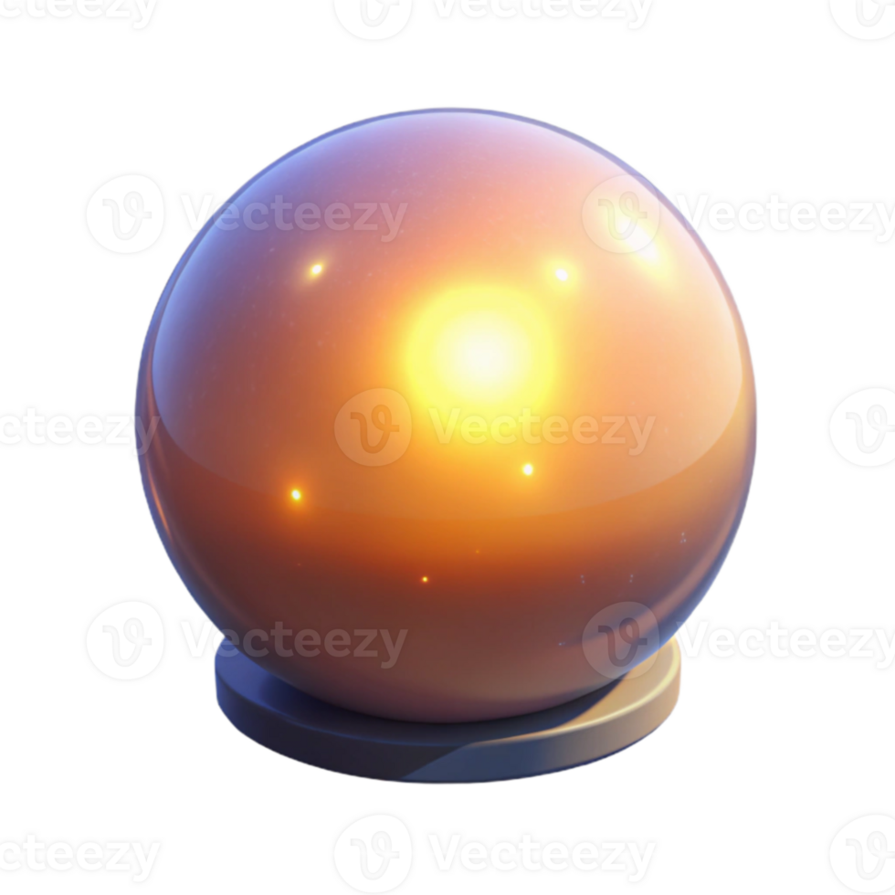 impressive minimalist 3D Render Golden Sphere Abstract Background authentic png